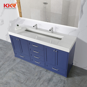 <span class=keywords><strong>Meuble</strong></span>-lavabo de salle de bain autoportant de taille et de couleur personnalisable <span class=keywords><strong>Meuble</strong></span>-lavabo <span class=keywords><strong>double</strong></span> en bois de luxe pour salle de bain - Product Image 6