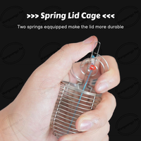 Cage de piège à appâts de pêche en acier inoxydable