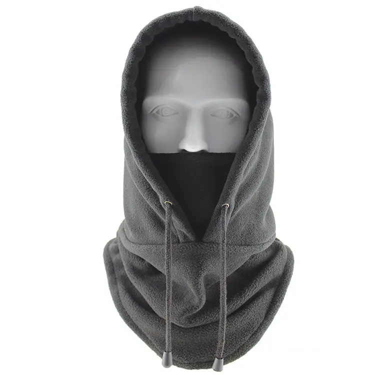 High Quality Solid Color Winter Thermal Fleece Warm Balaclava Windproof Neck Gaiter Outdoor Sports Hood Ski Face Mask Mask