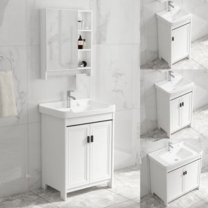Modern luxury solid wood Water Resistant Eco-Friendly Ceramic Basin Bathroom Vanity Unit MDF Cabinet Toilet Sink Washbasin - Product Image 3