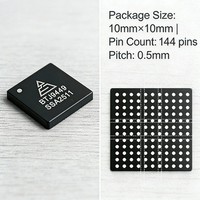 Circuit intégré ADC LVDS DDR quadri-canaux haute performance 14 bits 250 MSPS pour radar