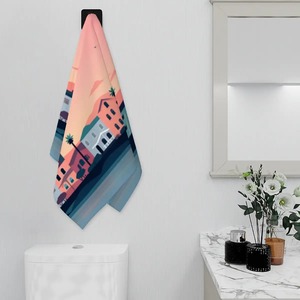 Custom image Jacquard Woven Soft Cotton <b>Washcloths</b> for Home Hand <b>Face</b> Bathroom Use Compressed Plain Striped Checkered Roll Child-friendly - Product Image 4