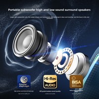 Haut-parleur Bluetooth portable étanche de haute qualité avec lumière LED RGB colorée, super basses, pour l'extérieur