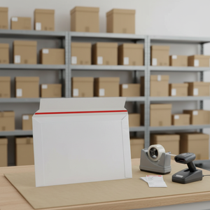 Sobre de Papel Kraft Reciclable, Biodegradable y Ecológico, Impermeable, Impreso, para Envíos por Correo, para Zapatos - Product Image 1