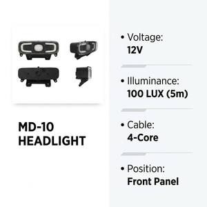 Phare avant de vélo électrique à LED haute luminosité, étanche IPX5, rechargeable par USB, <span class=keywords><strong>lampe</strong></span> de vélo tout-terrain <span class=keywords><strong>pour</strong></span> la nuit - Product Image 1