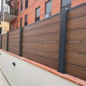Clôture en bois-plastique, panneaux de clôture décoratifs en WPC, clôture de jardin en lames pour la piscine et le jardin - Product Image 1