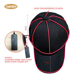 قبعات حفلات جديدة من YACHEN مزودة بإضاءة <span class=keywords><strong>LED</strong></span>، قبعات بيسبول مضيئة للاحتفالات، مناسبة ليوم كذبة أبريل وعروض البارات والمسارح - Product Image 2