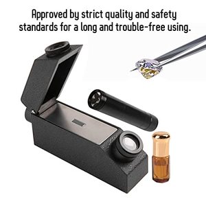 Réfractomètre de gemme avec lumière LED intégrée et testeur d'identificateur de bijoux RI OIL Instrument de test de trésor de couleur de jade - Product Image 2