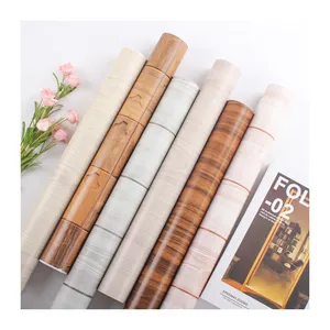 Bedroom Home Decoration 3D Wall Paper Print Self Adhesive Wallpaper Roll For Wood Design