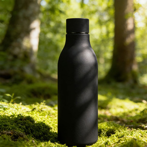 Bouteille d'eau incurvée populaire en acier inoxydable 304 à double paroi de 550 ml/750 ml, gourde isotherme portable pour sports de plein air et voiture - Product Image 4