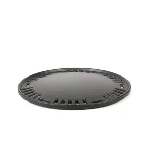 批发韩国铸造烧烤盘桌嵌入式不粘圆形烧烤烤盘