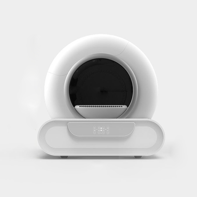 65L Health-Tracking Automatic Cat Toilet No-Clamping Design Self Cleaning Litter Box With Low Entry 140mm WiFi App Robot Control