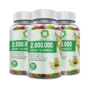 Hanngummi Extra-Strength-High-Potence-Hanf-Supplements natürliche Speisen Fruchtgummi mit Bio-Hanföl