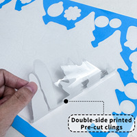Décorations de Noël : Autocollants électrostatiques en PVC style américain pour fenêtres, motifs Élan, Flocons de neige, Clochettes, Traîneau et Père Noël, pour une ambiance festive.