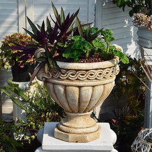 Jardinière en résine d'oxyde <span class=keywords><strong>de</strong></span> magnésium, grande <span class=keywords><strong>colonne</strong></span> romaine, <span class=keywords><strong>pot</strong></span> <span class=keywords><strong>de</strong></span> fleurs pour jardin européen, entrée <span class=keywords><strong>de</strong></span> villa, hall d'hôtel, décoration extérieure - Product Image 4