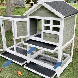 Gallinero de madera para mascotas de moda, conejera de conejo grande para <span class=keywords><strong>gallina</strong></span> Chook, hámsteres, Hurón, deslizamiento Horizontal - Product Image 6