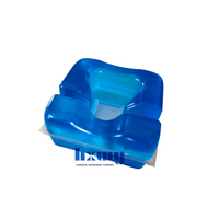 Coussin de positionnement médical en gel pour tête, anti-escarres, pour table d'opération, usage hospitalier, certifié CE, bleu