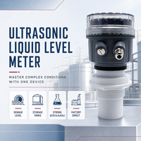 Transmetteur de niveau liquide à ultrasons avec sortie NPN, contrôle de pompe, alarme haut/bas niveau, contrôleur de niveau 4-20 mA pour automatisation de réservoir