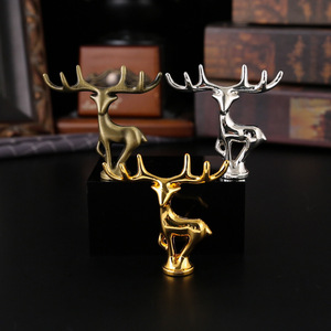 Couvercle universel en métal Maini, accessoire de capuchon supérieur, poignée haut de gamme, chapeau, verre Elk, ornement, artisanat - Product Image 1