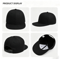JX Custom Logo Hip-Hop 5 Panel Baseball Snapback Cap Platte Klep Borduurwerk Performance Buitensport 100% Katoen