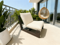 Chaise longue inclinable contemporaine en tissu, dossier réglable, aspect antique, pour chambre et salon, OEM disponible