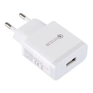 Großhandel benutzer definierte US EU Stecker QC3.0 5v 3a Schnell ladung USB-Wanda dapter tragbare Schnell ladung drahtlose Ladung