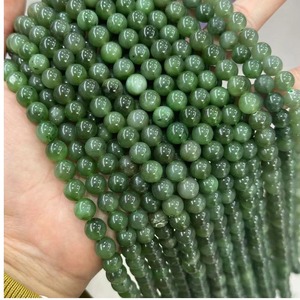 Perle di Cristallo Naturale Curativo, Perle di <span class=keywords><strong>Diaspro</strong></span> Canadese, Perle di Giada <span class=keywords><strong>Verde</strong></span> Canadese, <span class=keywords><strong>Pietra</strong></span> Semipreziosa Liscia e Rotonda per Creazione di Gioielli - Product Image 5