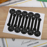 Autocollants de scellage décoratifs faits à la main en forme de bande longue pour sacs de biscuits et boîtes à gâteaux, autocollants de remerciement autocollants