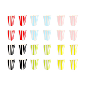 Fábrica al por mayor Rosa grano ondulado barra Vertical película <span class=keywords><strong>noche</strong></span> reutilizable parte superior abierta cajas de papel en relieve palomitas cubo diseño carpeta - Product Image 2