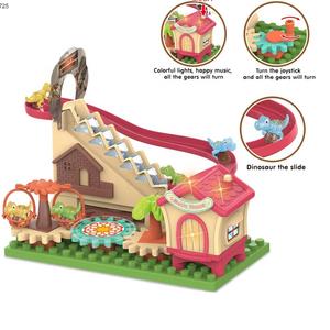 Bricolage éducatif, jeu de blocs de construction à emboîtement, suspension <span class=keywords><strong>magnétique</strong></span>, toboggan, course de dinosaures, piste <span class=keywords><strong>magnétique</strong></span>, puzzle, <span class=keywords><strong>jouet</strong></span> - Product Image 2