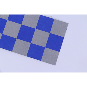 Material de Tela de PVC Reflectante de Alta Visibilidad, Autoadhesivo, con Diseño a Cuadros Azul y Blanco, para Costura y Advertencia, Venta al Por Mayor de EPP - Product Image 6