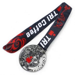 Medallas Deportivas Personalizadas de Metal en Blanco para Maratón 5K, Taekwondo, Baloncesto, Fútbol, Niqueladas, Impresas en Serigrafía - Product Image 6