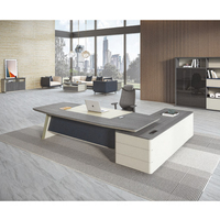 Table de bureau en bois modulaire convertible en forme de L de luxe avec un design moderne pour un usage domestique ou commercial