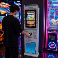 Machine de jeu d'arcade automatique multijoueur avec distribution de tickets, lumières LED et lecteur de cartes pour salles de jeux et systèmes FEC