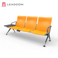 Chaise d'attente publique de luxe LEADCOM avec rembourrage en PU, pour aéroport, gare, hôpital, clinique, réception publique, banquette d'attente