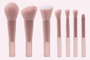 ชุดแปรงแต่งหน้าพกพา 10 ชิ้น สีชมพูพีช ชุดแปรงแต่งหน้าขนาดเล็ก พร้อมโลโก้สั่งทำ บรรจุภัณฑ์ขายส่ง - Product Image 2