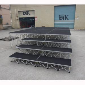 Escenario portátil usado de aluminio, plataforma para escenarios al aire libre, escenario para bodas - Product Image 5