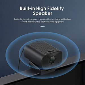 Cámara Web USB 4K en Oferta con Micrófonos Duales y Altavoz, Cancelación de Ruido por IA, Cubierta de Privacidad para PC, Portátil, Streaming y Reuniones - Product Image 4