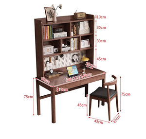 Precio al por mayor dormitorio nórdico de madera de diseño Simple niños mesa de estudio y silla para estudiantes con cajón de almacenamiento - Product Image 5