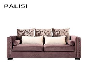 Moderno Vintage di lusso in velluto 3 posti mobili postmoderni divano componibile 123 gruppo in tessuto per soggiorno - Product Image 2