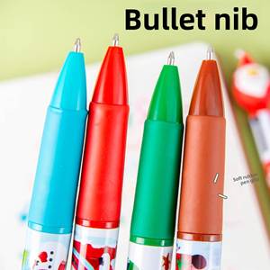 Cartoon Christmas Four-Color Plastic Ballpoint Pen Student Prize <b>Gift</b> Retractable Digital Printing <b>Gift</b> Box - Product Image 4