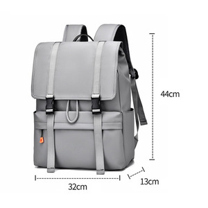 Sac à dos décontracté imperméable pour homme avec logo personnalisé, sac à dos en cuir personnalisé - Product Image 3