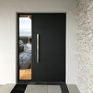強力な品質のエントランスモダンラージピボットフロントドアハイエンド防犯エクステリアドアメインゲートデザインラグジュアリーメインドア - Product Image 4