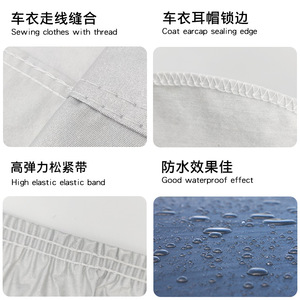 เต็นท์คลุมรถแบบพับได้ ผ้าคลุมรถกันน้ำสำหรับกลางแจ้ง รองรับการพิมพ์โลโก้ตามขนาดที่ต้องการ - Product Image 5