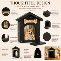 Urne funéraire de luxe en forme de maison pour animaux de compagnie, boîte à souvenirs en bois pour cendres de chiens et chats, vitrine commémorative pour photos, vente directe usine
