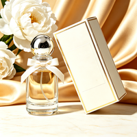 Flacon de parfum cylindrique rond en verre transparent, atomiseur vide, finition mate, emballage cosmétique de luxe personnalisé, diffuseur à bâtonnets