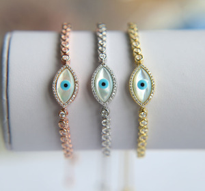 Promozione Bracciali di Lusso con Catena Occhio di Gatto per Donne, Placcati in Oro, Pulseiras Maschili e Femminili, Gioielli alla Moda per Feste - Product Image 3
