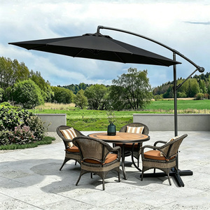 High Quality Foldable Lightweight Waterproof Anti-UV Garden Umbrella Cantilever <strong>Parasol</strong> <strong>3M</strong> Iron Hotel Courtyard Outdoor - Product Image 2