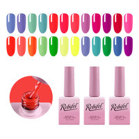 Ensemble de vernis à ongles fluorescent néon haute pigmentation réfléchissant 24 couleurs pour nail art, vente en gros
