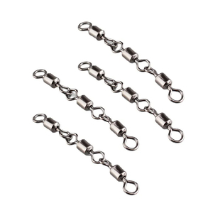 Connecteur d'émerillons roulants à trois joints à grande vitesse pour la pêche à la <span class=keywords><strong>carpe</strong></span> de lac et les accessoires d'outils en eau salée - Product Image 5